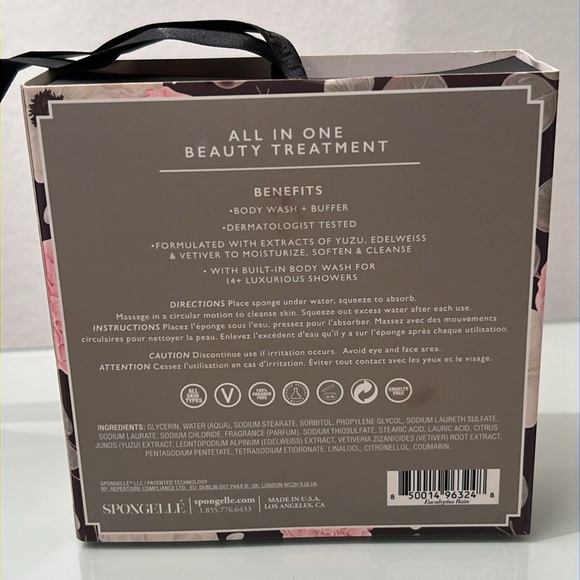 Spongellé Eucalyptus Rain Body Wash Buffer NIB - Picture 5 of 5